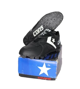 NOS Vintage 90s Converse Cons Diamond Demon Low Softball Cleats Black Mens 8 - Picture 1 of 9