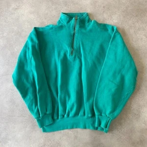 Sudadera Atlética L.L Bean X Russell Para Hombre Grande 1/4 Cremallera Jersey De Colección, Verde - Imagen 1 de 10