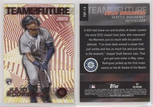 2022 Topps Stadium Club Team of the Future Red Julio Rodriguez #TOF-13 Rookie RC