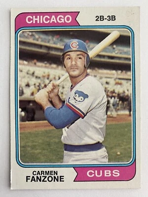 1974 Topps Baseball #484 Carmen Fanzone - Image 1 of 2