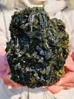 2000g  Natural Green Tourmaline Quartz Crystal Mineral Specimen Healing    HD46