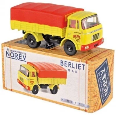 NOREV - BERLIET GAK covered carrier Rema Dijon mustard - 1/43 - NOREVCL6911 - Image 1 of 2
