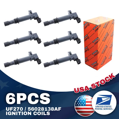Reliable Ignition Coils UF270/56028138AF 6pcs For Dodge Dakota 3.7L V6 2004-2008 - Изображение 1 из 4