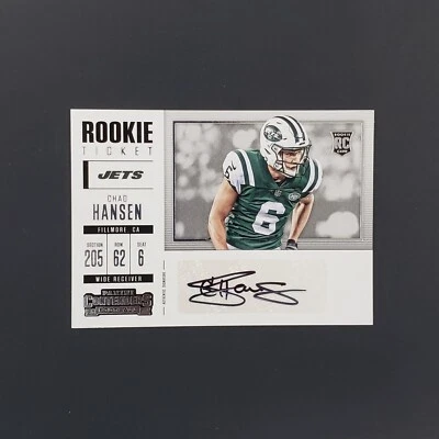 2017 Panini Contenders Rookie Ticket  Chad Hansen Rookie Auto RC - Image 1 of 4