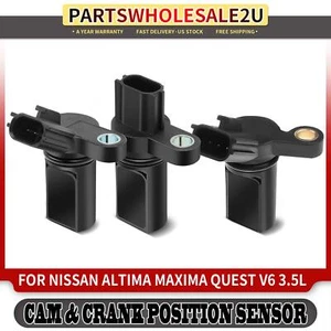 New 3x Camshaft & Crankshaft Position Sensor for Nissan Altima Maxima Quest 3.5L - Picture 1 of 8
