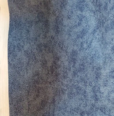 Retro Sewing Fabric VIP Blue On Blue Marled Mottled Sponge 1ydx45" 100% Cotton - Image 1 of 4