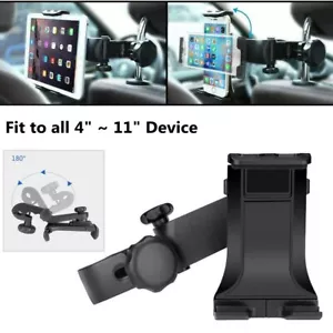 Car Back Seat Headrest Holder Mount for iPad Tablet Phone Universal Flexible - Picture 1 of 7