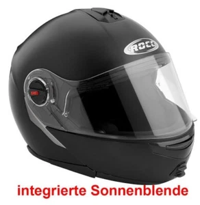ROCC by BÜSE 680 Klapphelm mit Sonnenblende, Schwarz Matt, S, "gut"  - Bild 1 von 3