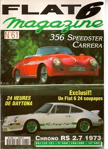 FLAT 6 61 PORSCHE 356 A 1500 GS CARRERA GT SPEEDSTER 911 CARRERA RS 2.7 1973 - Bild 1 von 2
