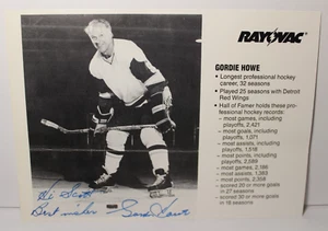 1993 Gordie Howe Signed Autographed Photo 7x5 Detroit Red Wings & COA To Scott - Picture 1 of 11