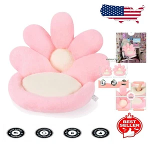 21-Inch Floral Shaped Chair Pillow - Comfy Pink Seat Cushion for Home Decor - Picture 1 of 10