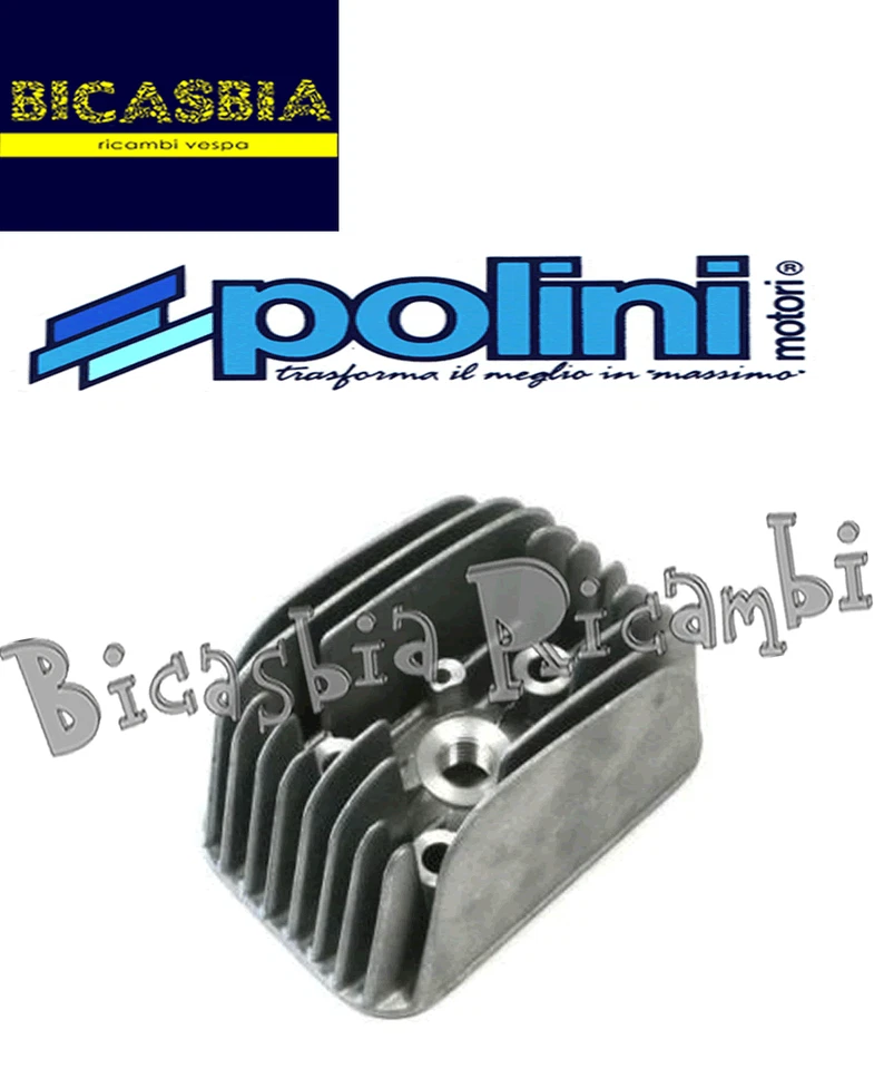 9925 - TESTA TESTATA CILINDRO POLINI DM 38,4 - 41 - 43 PIAGGIO 50 CIAO