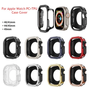 For Apple Watch Ultra 2 3 8 7 6 5 41/49MM TPU Armor Protection Bumper Case Cover - Picture 1 of 20