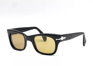 Vintage Persol Ratti Sunglasses Mod 6201 Black Rare Genuine Italy Ultra Rare - Picture 1 of 11