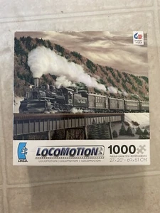 Ceaco Locomotion 1000 Piece 27"x 20" Railroad Steam Locomotive Jigsaw Puzzle New - Picture 1 of 7