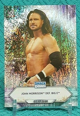 2021 Topps WWE John Morrison Def. Big E Silver Foilboard Parallel #7 - Image 1 of 2