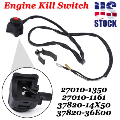 Kit de interruptor de apagado del motor de EE. UU. para Kawasaki KDX200 KDX220R KDX250 KDX80 KLX250R Foto 1 de 4