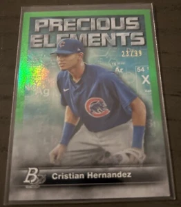 2023 Bowman Platinum PE-4 Cristian Hernandez 23/99 GOAT # Free Shipping! - Picture 1 of 2