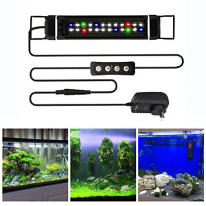 Acuario LED Tanque de peces Iluminación de peces de agua salada Espectro completo RGB 30-140cm