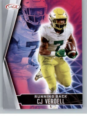 CJ VERDELL RC 2022 Sage High Series Silver #172 ROOKIE NFL  ID:67297 - Image 1 of 2