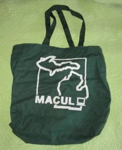 Vintage MACUL Michigan Computer User Learning Canvas Tote BAG Reusable Teacher - Picture 1 of 1