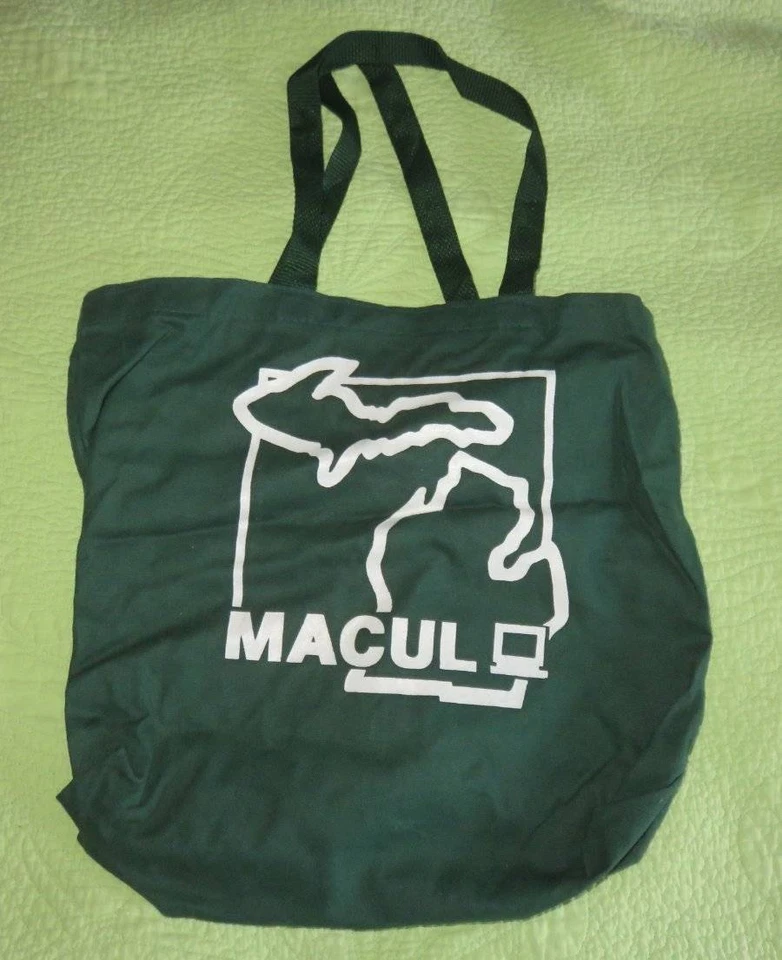 Vtg MACUL Michigan Computer User Learning Canvas Tote BAG Reusable Teacher MI - Image 1 of 1