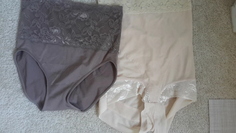 Lote de 2 Bragas Talla M Rhonda Cizalla Cintura Alta/Gris Sin Marca Nuevas Foto 1 de 4