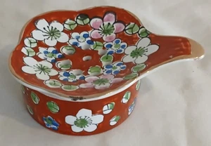 Knobler Porcelain Japanese Tea Bag Holder Strainer Soap Caddy Incense Burner - Picture 1 of 19