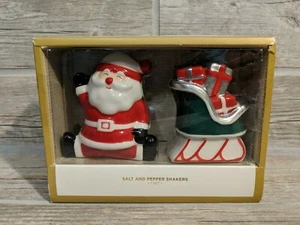 Weihnachtsmann Salz & Pfefferstreuer Ziel Urlaub Streuer Schlitten & Geschenke - Bild 1 von 5