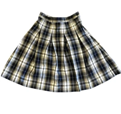 Saia plissada xadrez uniforme Dennis H1890A meninas 10 G10 Plus 2” escola católica - Imagem 1 de 4