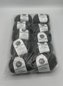 10 Trendsetter Yarns SOFFIO CASHMERE Made in Italy Color #003 Charcoal 1907 - Picture 1 of 3