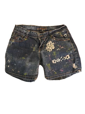 Pantalones cortos de mezclilla para mujer Absodeitly personalizados talla 7 Southpole Foto 1 de 2