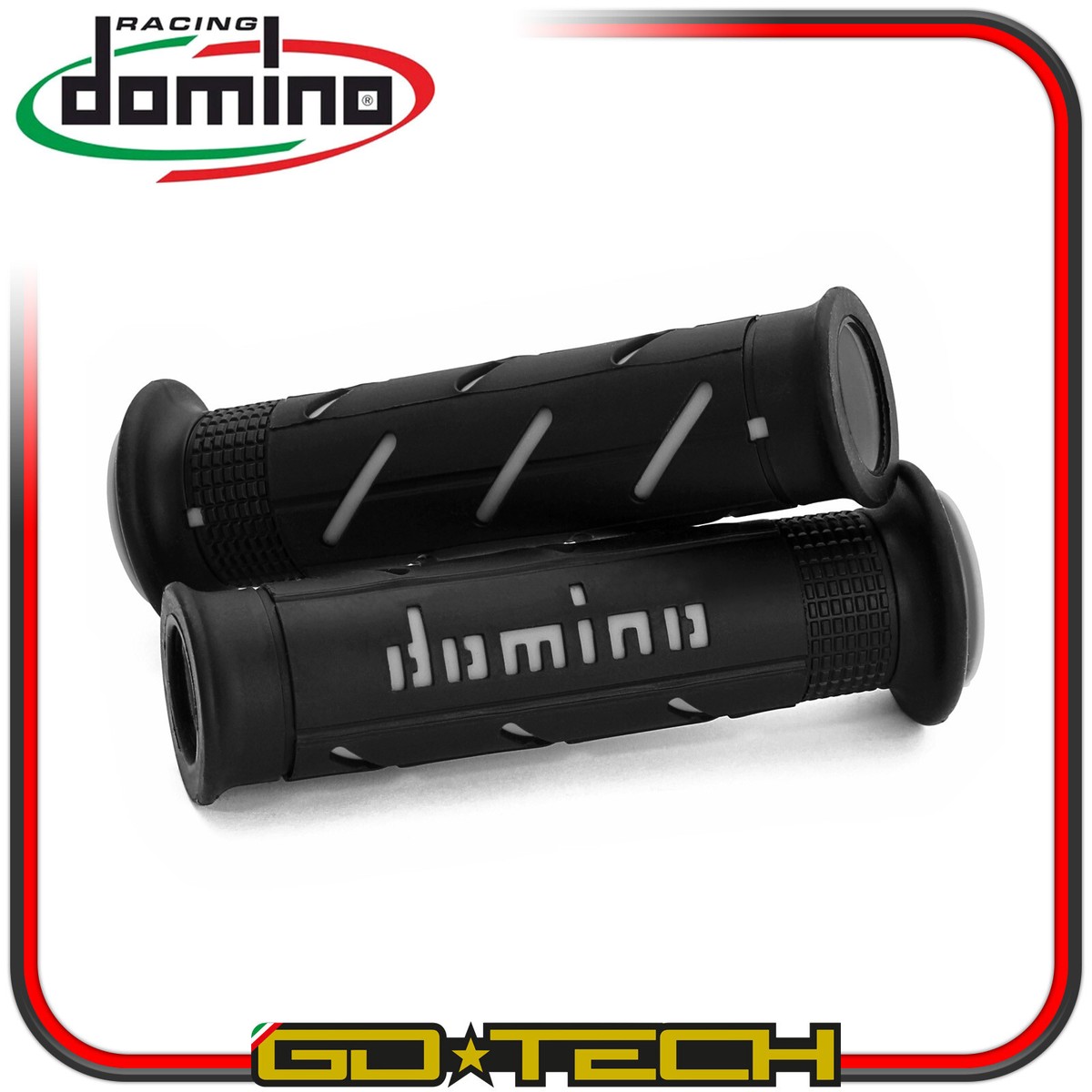 Tappi Terminali Manubrio Moto In Alluminio - Universali Per 22 Mm, Nero, Coppia