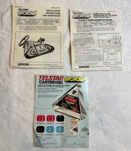 Gioco arcade Coleco Telstar 1977 SOLO CARTACEO NO CONSOLE - Foto 1 di 11