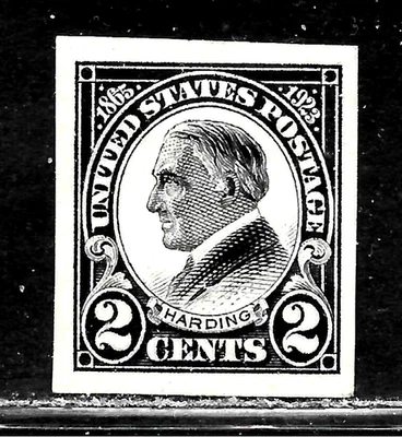 HICK GIRL-OLD 完好美国 SC#611 硬质,IMPERF。   ISSUE 1923 X6008 银色 — 第 1/2 张图片