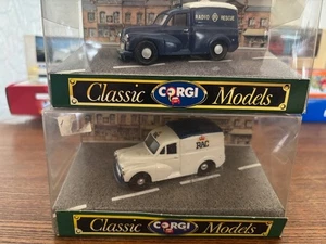 Two Classic Morris Minor 1000 Vans (Code 3) - RAC - Picture 1 of 4