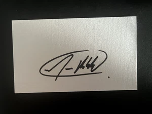 MARIO HABERFELD - BRAZILIAN F1 & INDY DRIVER - SIGNED WHITE CARD - Picture 1 of 1