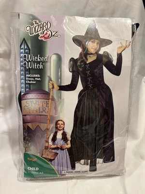 The Wizard Of Oz - Wicked Witch - Halloween Costume - Size 4/5 New - Imagem 1 de 2