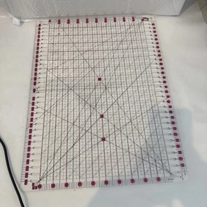 Quilting Ruler Ultragrid by Quiltcut 15" square quilting sewing ruler NEW - Picture 1 of 10