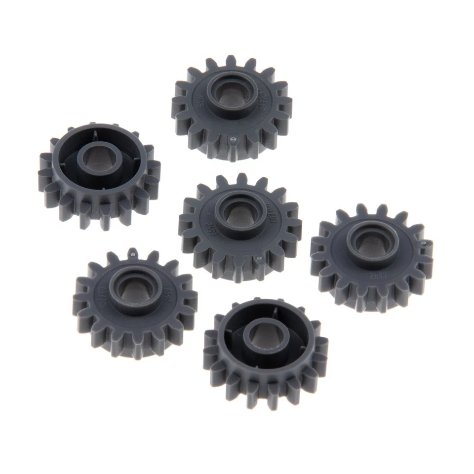 6x Lego Technic Zahnrad neu-dunkel grau 16 Zähne Kupplung glatt 4237267 6542b - Bild 1 von 1