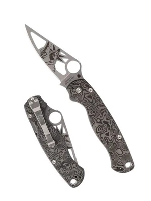 Spyderco Paramilitary 2 Statue of Liberty C81CFSPY27P2 CPM SPY27 Black Dunes CF - Image 1 of 3