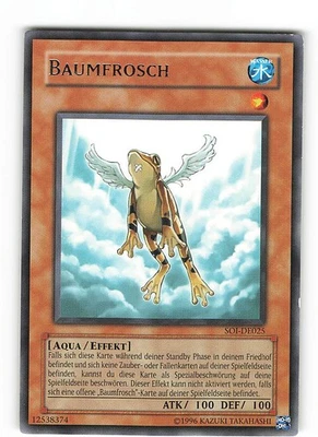 Yugioh BAUMFROSCH , soi-de025 Rare deutsch Excellent  - Bild 1 von 2
