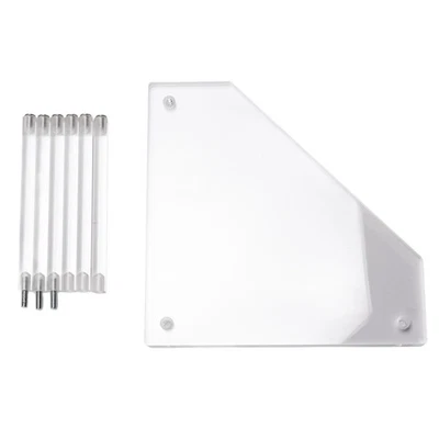 Acrylic Corner Side Table Small 3 Tier Triangular Side Table For The - Image 1 of 4