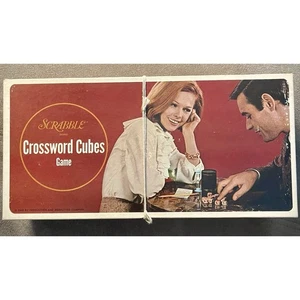 Vintage Scrabble Crossword Cubes Game, 1968 by Selchow & Righter Co., Complete - Picture 1 of 5