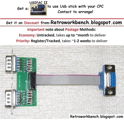 Amstrad CPC Two 2X Joystick Game Port Y Adapter Cable Splitter  - Bild 1 von 3