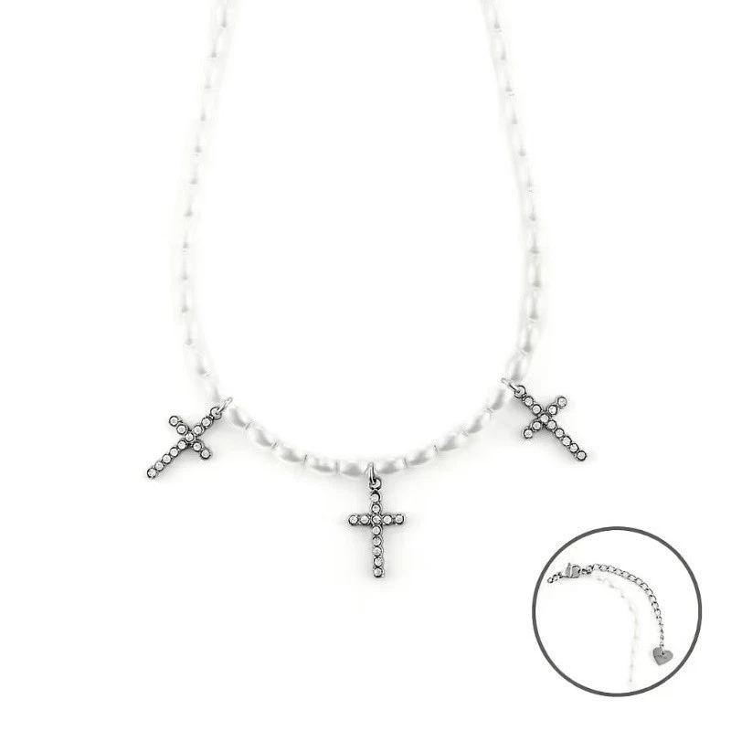 4UCL6471W Collana da donna in acciaio con perle 4US Cesare Paciotti -10% Sconto - Immagine 1 di 1