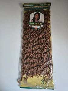 3X Bio Long Hair Faux Locs Curly Crochet Braids Soft Ombre Braiding - Picture 1 of 10