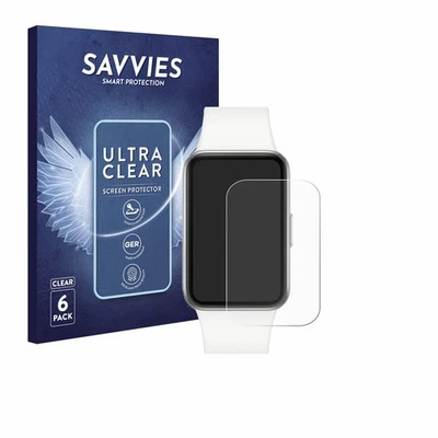 6x Savvies Film Protection Ecran pour Samsung Galaxy Fit3 Film Protecteur Clair - Photo 1/4