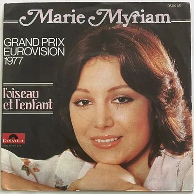 MARIE MYRIAM - L'OISEAU ET L'ENFANT - 1977 FRENCH 7" SINGLE PS, CHANSON - Image 1 of 4