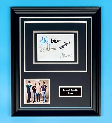 Blur Signed Photo Framed With CD & COA Autograph Music Memorabilia Poster - Image 1 of 4
